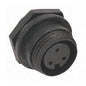 Socket circular 3w panel mount px0412/03s