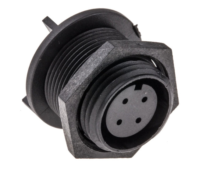 Circular socket 4w p/m solder px0413/04s