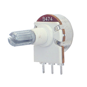 Insulated potentiometer s/t lin 16mm 470k picb-pin r1610n-7a1-szt-b470k-gp