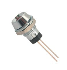 5mm red led in concave chrome holder r735r