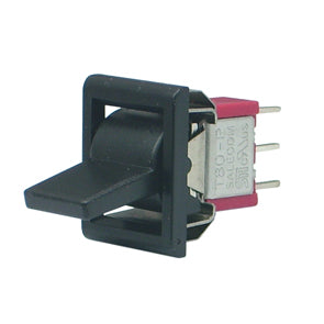 Rocker switch spdt on-on (paddle) pcb blk r8015p14-22cqeh