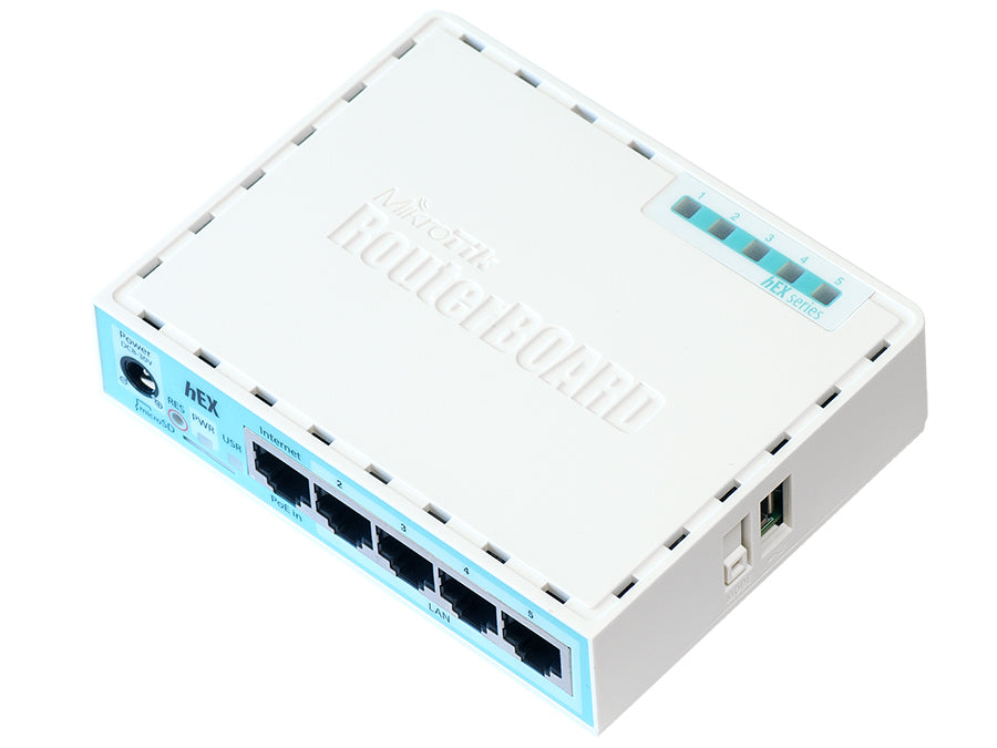 MikroTik hEX 5 Port Gigabit Desktop Router | E50UG