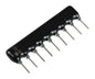 Resistor network sil 9-pin 8-res 1k hra-a09-102-g