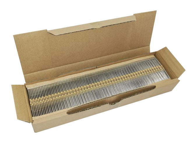 Resistor 1/4w round c/f 5% 5m6 - 5k/box cf25-5m6-j-tb