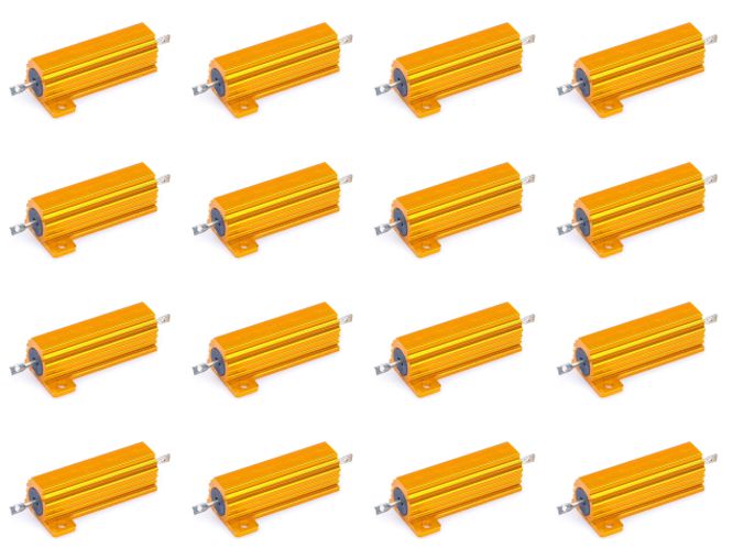 Resistor 50w aluminum w/w 5% 100e - 20/box 50w-100r-j-20bp