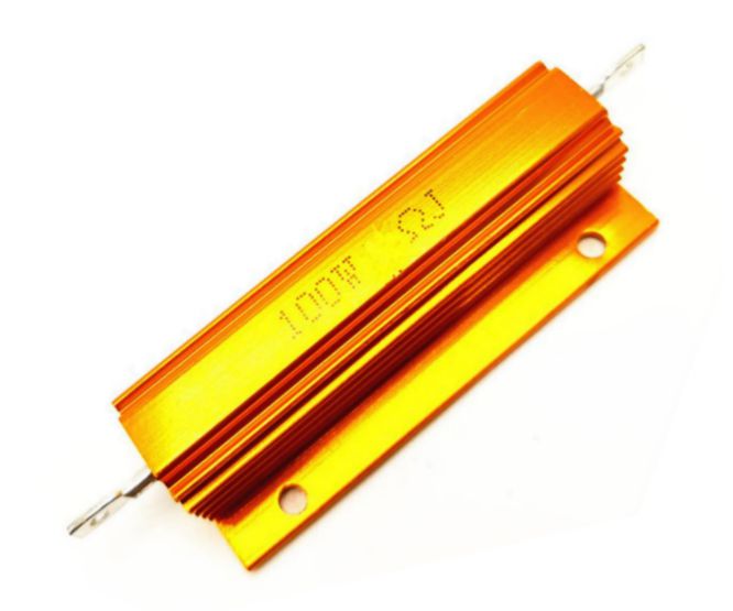 Resistor 100w aluminum w/w in 50w case 22e 100w-22r-j