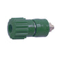 4mm banana socket 24a green captive j50005