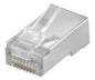 8w shielded feedthrough plug cat6 1.2mm holes - debulk ez-cat5e-cat6-1.2s