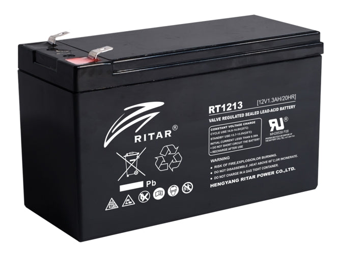 Battery sla 12v 1.3ah 97x43x52mm rt1213