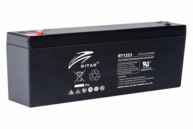 Battery sla 12v 2.3ah 178x35x61 rt1223e