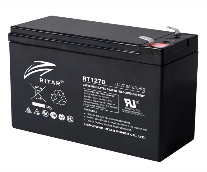 Battery sla/agm 12V 7AH 151x65x94 term=4.75m RT1270-F1