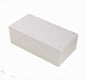 Abs enclosure molded white 131x69x44 s20-white-ribbed