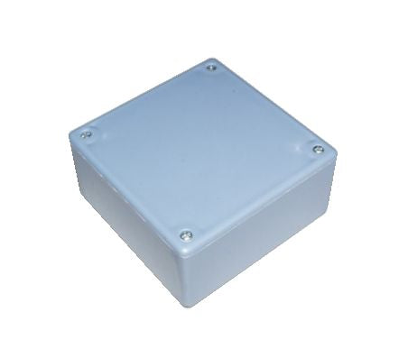 Abs enclosure grey 105x105x52mm with ribs s30-grey ribbed