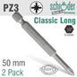 POZI NO.3 x 50MM CLASSIC POWER BIT 2CD