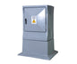 12w fibreglass s/d meter kiosk 720x340x1460mm k0009/5