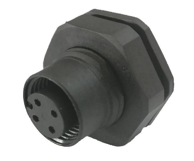 5w solder type panel mount m12 sensor socket sd-m12a-05p-ff-sf8007-00z(h)