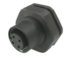 5w solder type panel mount m12 sensor socket sd-m12a-05p-ff-sf8007-00z(h)