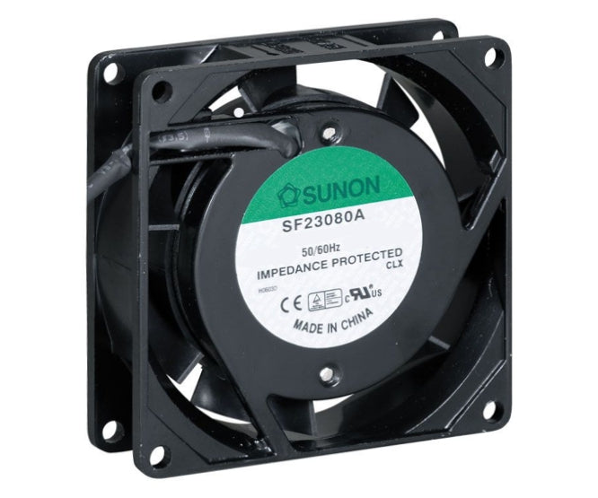 220v axial fan 80sqx38mm bal 27cfm lead sf23080a-2083hbl.gn