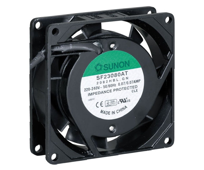 220v axial fan 80sqx25mm bal 20cfm lead sf23080at-2082hbl