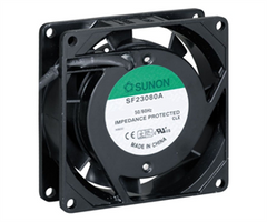 220v axial fan 80sqx38mm slv 23cfm lead SF23080A-2083HSL.GN