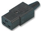 C19 iec320 socket in-line re-wireable k24182