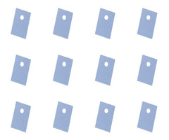 Silicone heatsink washer blue 20x25mm to3p - 1k/bag to-3p