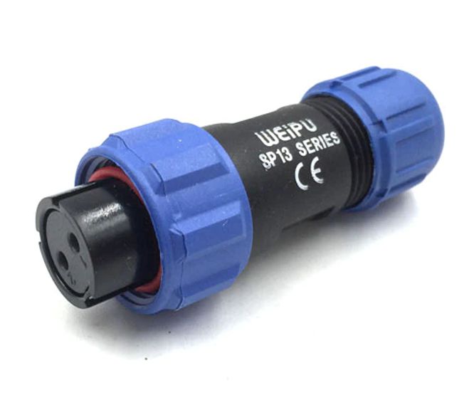 Circular connector 2w socket bayonet ip67 sp1310/s211