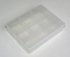 Abs enclosure clear 08-compartment sp77972 182x140x40mm
