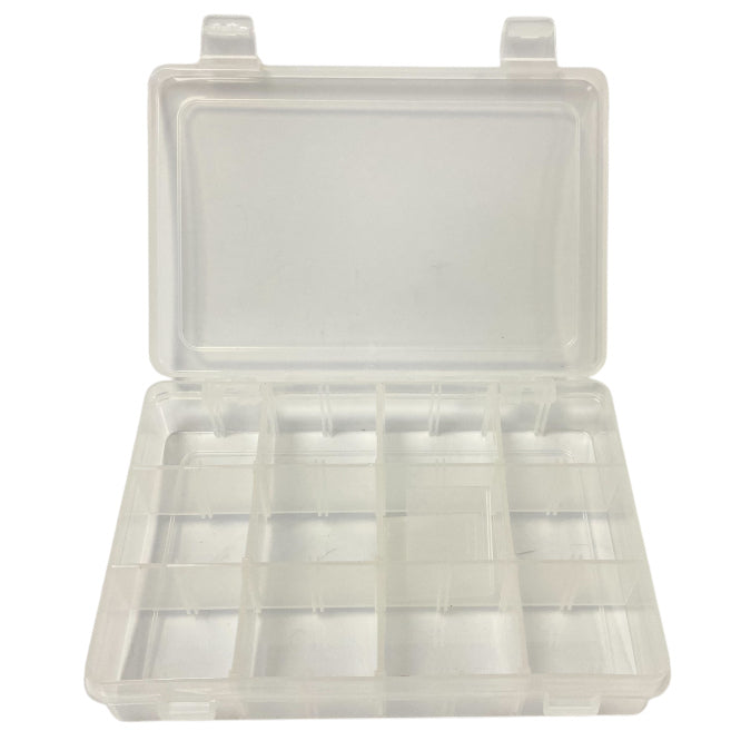Abs enclosure clear 12-compartment 200x140x40mm sp77973