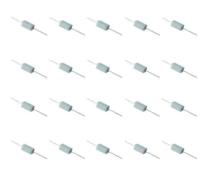 Resistor 5w 10k p/film white ceramic - 500/bag sqp500-10k-j b/p