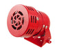 Siren mini motor metal 220VAC IP55 red SR-MS190-M