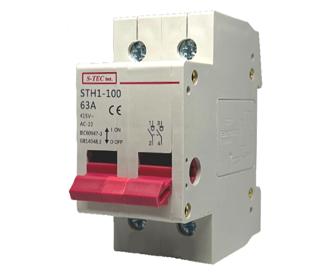 Isolator switch din 63A 2P IS-STH1-100-263