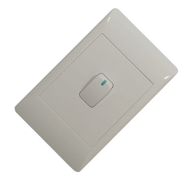 Flush mount switch 1 lever 1way 4x2 white sti-1005
