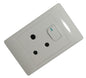 Single wall socket flush mount 2x4 16a sti-1070