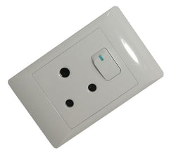 Single wall socket flush mount 2x4 16a sti-1070