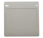 Blank mains white plastic cover plate 4x4 sti-1130