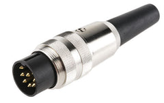 8pin 360-deg din plug 5a 60v in-line sv80