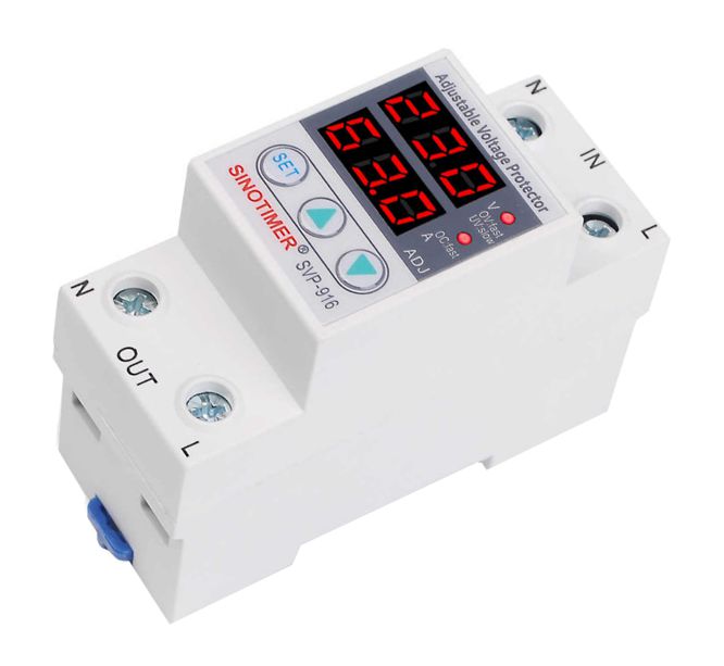Adjustable over/under voltage protection relay 230 SVP-916-220V 63A / 210099
