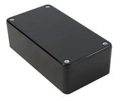 Abs enclosure molded black 150x90x51 s40-black with ribs