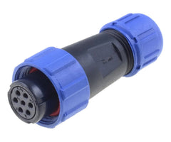 In-line socket/ female 6p ip67 bayonet sy1310/s-6-ii