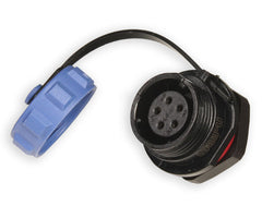 Panel mount socket / female 5p ip67 bayonet sy1312/s-5