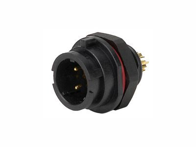 Panel mount plug / male 2p ip67 bayonet sy1312/p-2