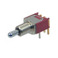 Sub-mini toggle switch spdt r/a on-off-on pcb t103mh9abe