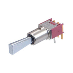 Mini toggle switch spdt r/a (on)-off-(on) t105p3t9abe