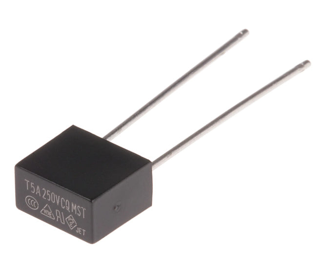 Radial thermal fuse, 5a 250v, 125-deg 767-5064