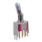 Mini toggle switch dpdt on-on pcb t8011-lkncges25