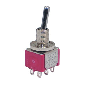 Mini toggle switch dpdt on-on sol t8011-slbq-e-h-z54