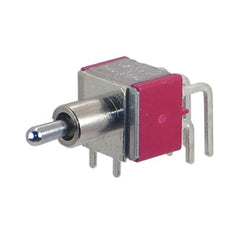 Mini toggle switch dpdt r/a (on)-on pcb t80-t
