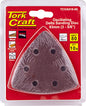 Oscillating sandpaper a/o 93mm 10pc delta shape 80grit