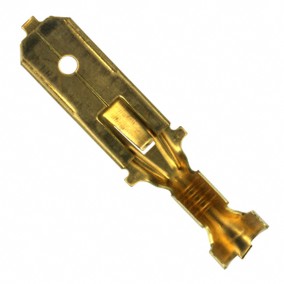 Terminal un-ins brass 6.3mmx0.8 male 05696 126 004l